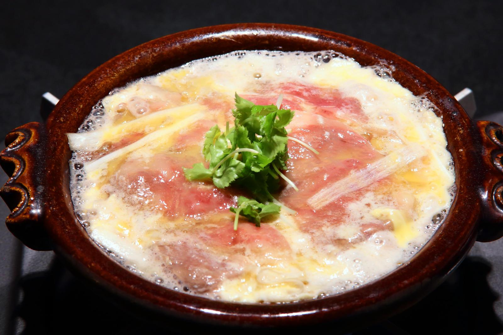 黒毛和牛ロース柳川風鍋